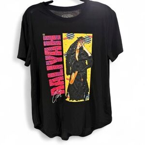 Aaliyah Black Graphic T Shirt- Size‎ XXLarge